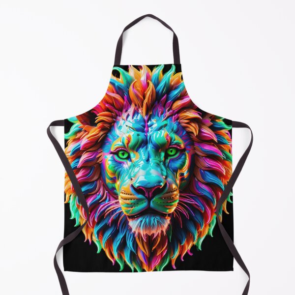 Item preview, Prismatic Pride: Psychedelic Lion Portrait designed and sold by JackrabbitPub.