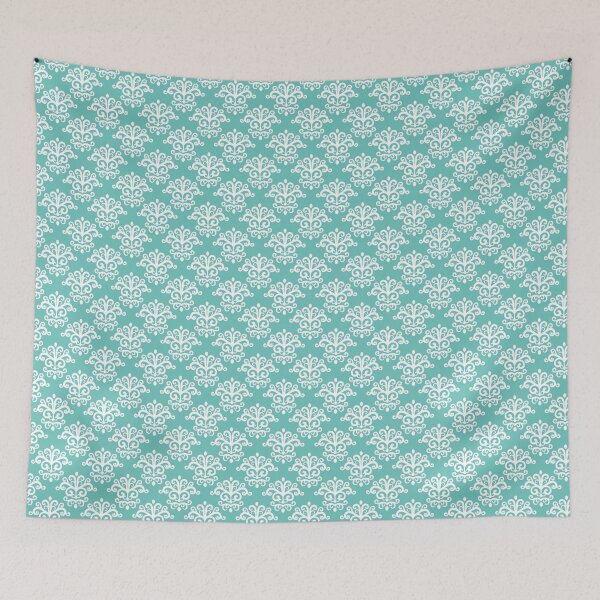 Item preview, Seamless Damask Pattern Turquoise #5 designed and sold by MadeInR.