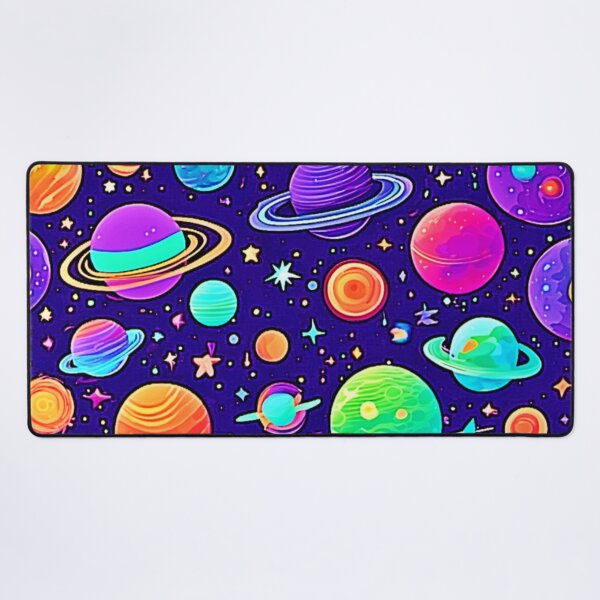 Item preview, Flowy Neons: Planets & Stars designed and sold by Health And Fitness Posts e-Store.