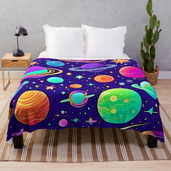 Item preview, Flowy Neons: Planets & Stars designed and sold by Health And Fitness Posts e-Store.