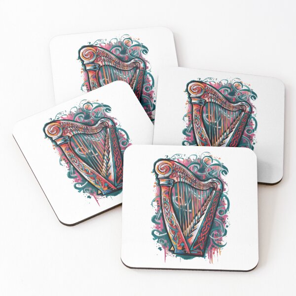 Item preview, Celtic Irish Harp Abstract Design designed and sold by CELTIC-DESIGNS.