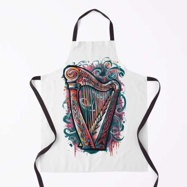 Item preview, Celtic Irish Harp Abstract Design designed and sold by CELTIC-DESIGNS.