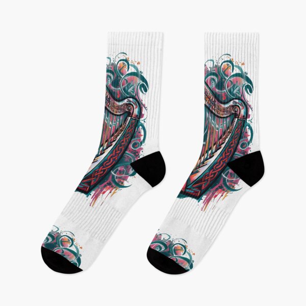 Item preview, Celtic Irish Harp Abstract Design designed and sold by CELTIC-DESIGNS.