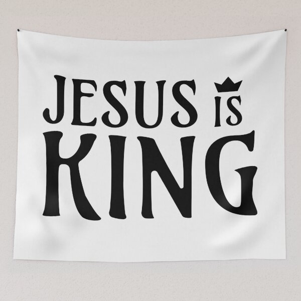 Item preview, Jesus is King - Christian Quote  designed and sold by kaartistore.