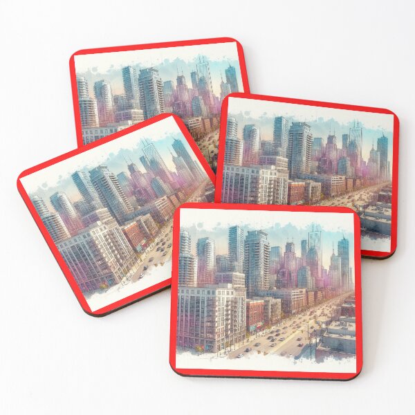 Item preview, 3D Sketch of Toronto Cityscape View ,  designed and sold by PaintMeWorld.