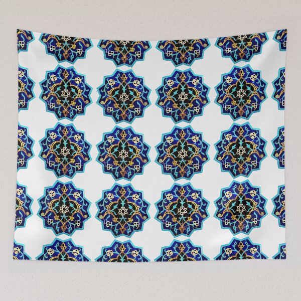 Item preview, Central Asian Tile Mosaic 15th Century designed and sold by RocketshipRetro.