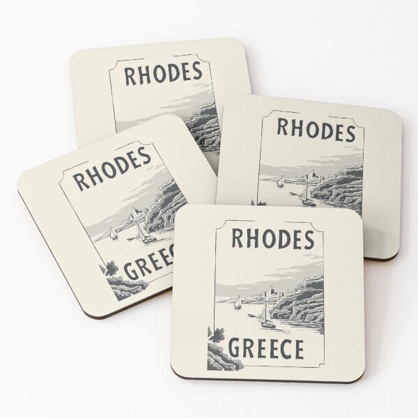 Item preview, A Vintage Travel Art of Rhodes - Greece  designed and sold by GoodOldVintage.