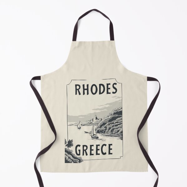 Item preview, A Vintage Travel Art of Rhodes - Greece designed and sold by GoodOldVintage.