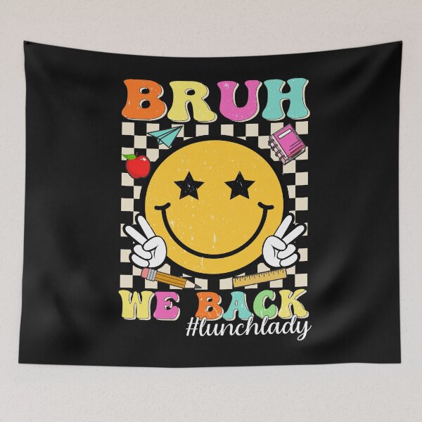 Item preview, Bruh We Back Lunch Lady Back To School designed and sold by clothesy7.