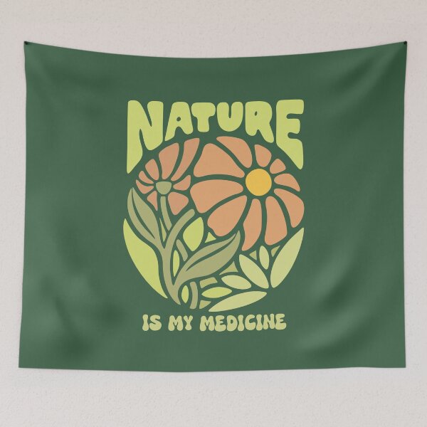 Item preview, Nature is my medicine hippie retro style designed and sold by interico88.