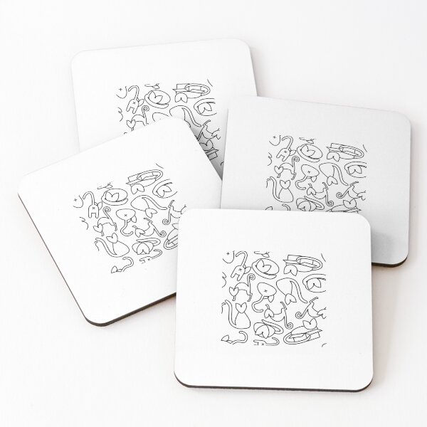 Item preview, Cute Cats Repeating Pattern/colouring sheet designed and sold by IttyDesignsByJ.