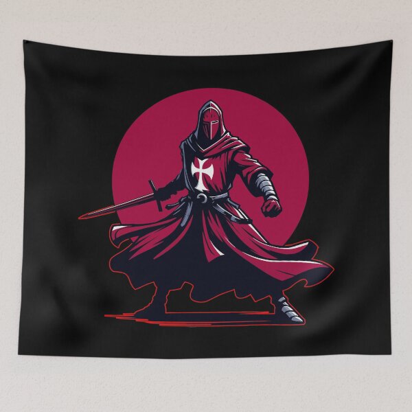 Item preview, Templar Knight Custom Minimalist Design designed and sold by ArtStile.