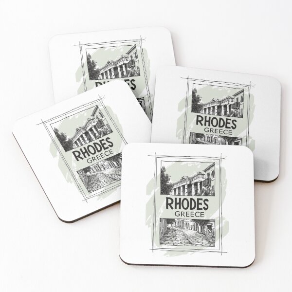 Item preview, A Vintage Travel Art of Rhodes - Greece  designed and sold by GoodOldVintage.
