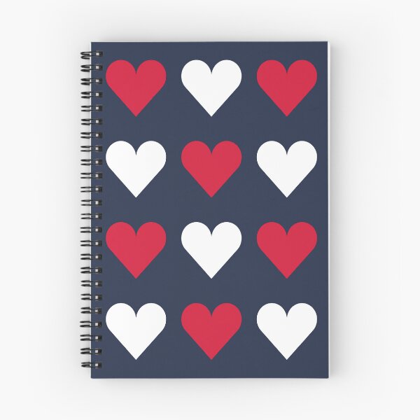 Item preview, Large RED, WHITE and NAVY BLUE LOVE HEARTS designed and sold by RachelMacht.