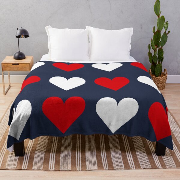 Item preview, Large RED, WHITE and NAVY BLUE LOVE HEARTS designed and sold by RachelMacht.