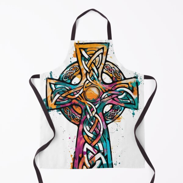 Item preview, Celtic High Cross Colour Splash Abstract Design designed and sold by CELTIC-DESIGNS.