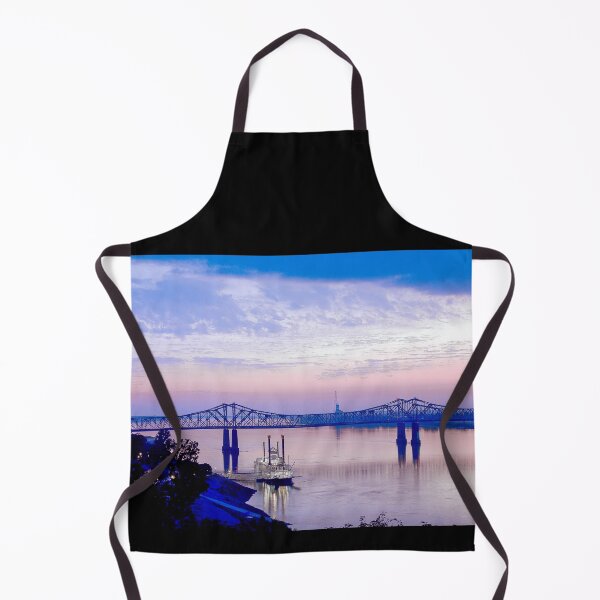 Item preview, Natchez–Vidalia Bridge & Mississippi River, Natchez, Mississippi designed and sold by RocketshipRetro.