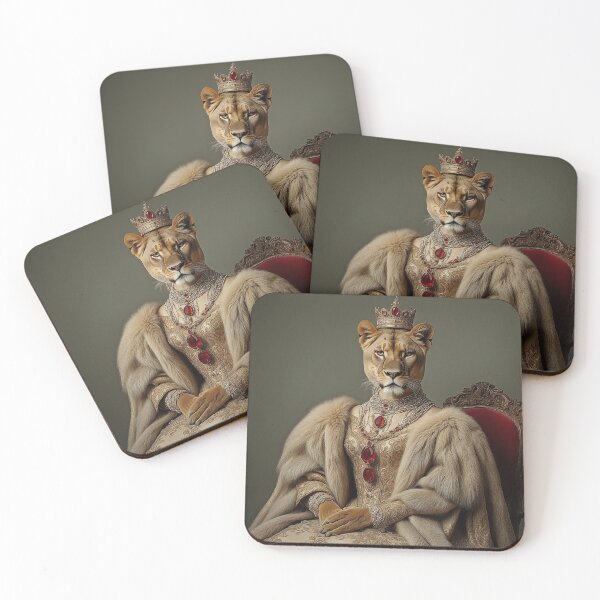 Item preview, A regally adorned lioness designed and sold by ModernTwisted.