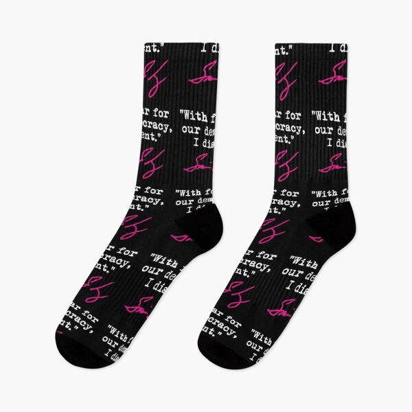 Item preview, With fear for our democracy, I dissent. - Justice Sotomayor (HOT PINK/WHITE) designed and sold by Thelittlelord.