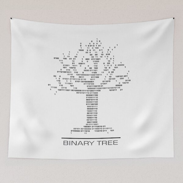 Item preview, Binary tree straight - white designed and sold by Warrioll.