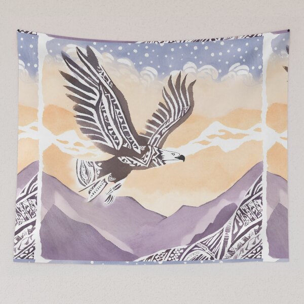 Item preview, Tribal eagle watercolor pattern designed and sold by AKRE R.
