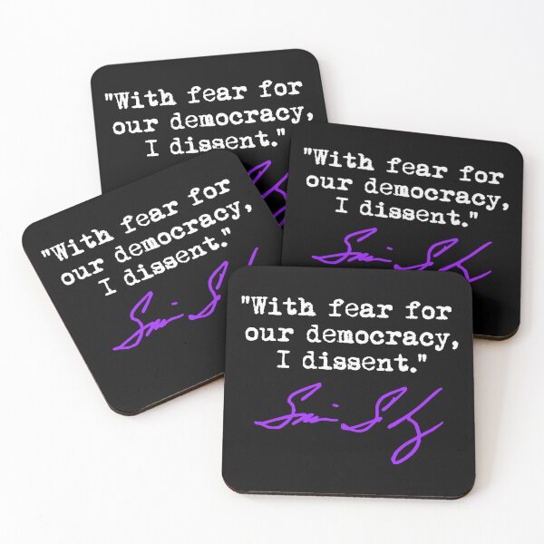 Item preview, With fear for our democracy, I dissent. - Justice Sotomayor (purple/WHITE) designed and sold by Thelittlelord.