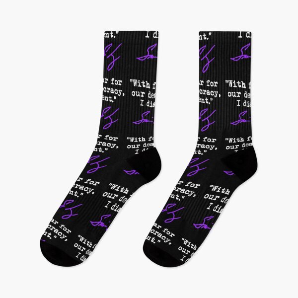 Item preview, With fear for our democracy, I dissent. - Justice Sotomayor (purple/WHITE) designed and sold by Thelittlelord.