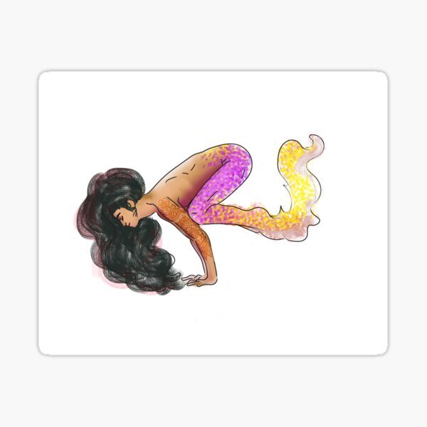 Item preview, Mermaid Yoga Bakasan  designed and sold by Sophersgreen.