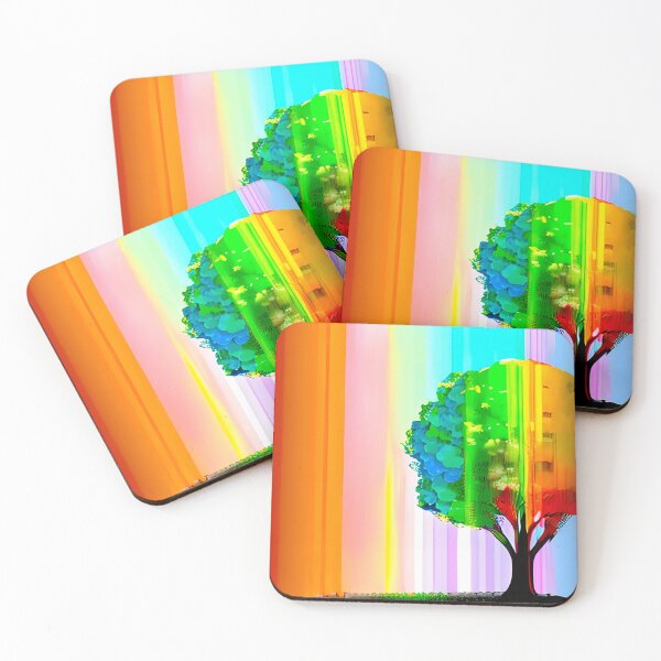 Item preview, Rainbow Colored Tree and Sky designed and sold by Marymarice.