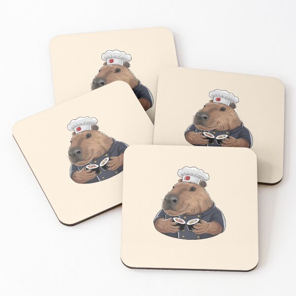 Item preview, Capybara Sushi Master - Funny Capybara designed and sold by canvadreamer444.
