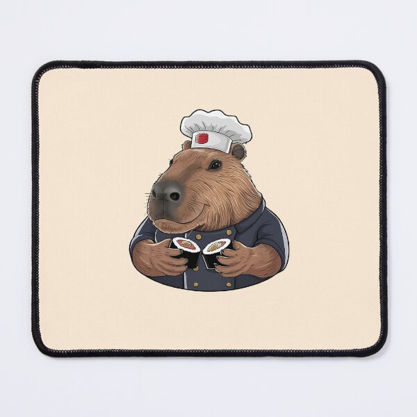 Item preview, Capybara Sushi Master - Funny Capybara designed and sold by canvadreamer444.