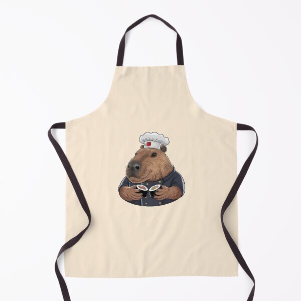 Item preview, Capybara Sushi Master - Funny Capybara designed and sold by canvadreamer444.