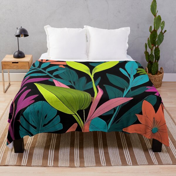 Item preview, Vibrant Flora, Neon Botanical Design designed and sold by SportyAndArtful.