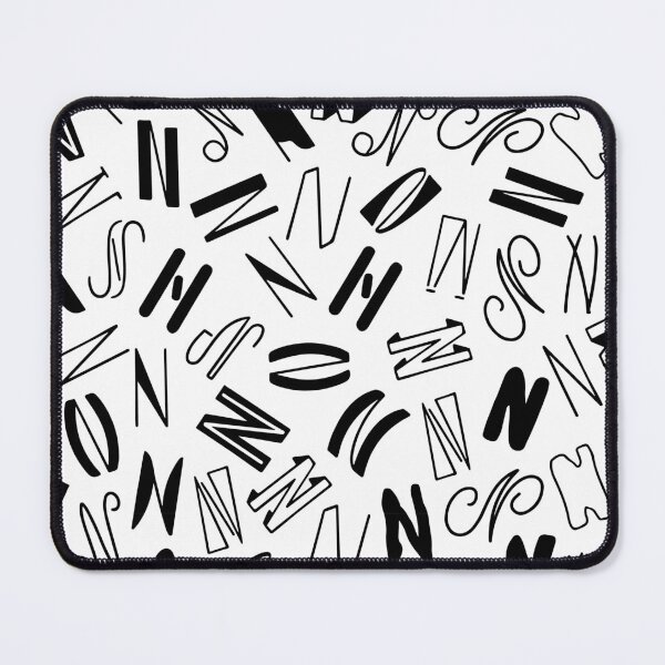 Item preview, Hand drawn Letter N pattern designed and sold by AusraB.