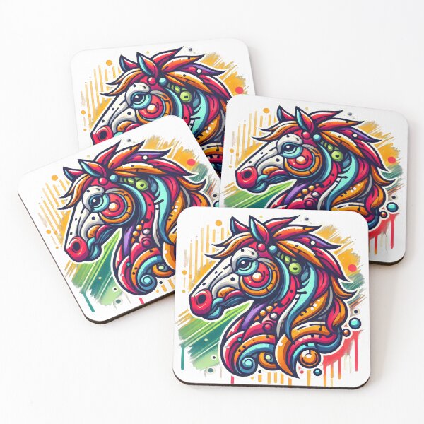 Item preview, Grafity horse colorful designed and sold by Magdalena-7.