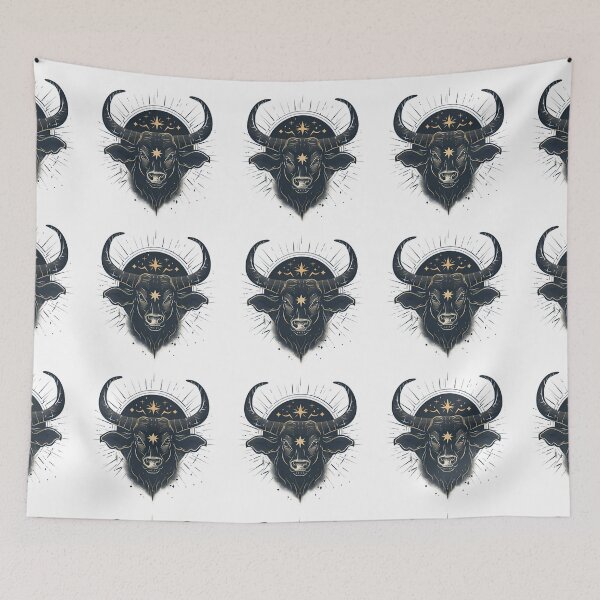 Item preview, Artistic Design Of Taurus Zodiac Sign Stickers, Logo, Illustration, Wall arts, Art Prints and More designed and sold by Kevin Lou.