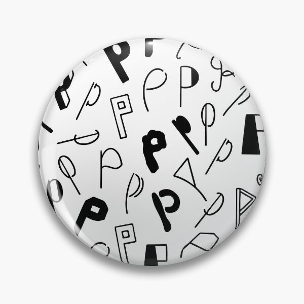 Item preview, Hand drawn Letter P pattern designed and sold by AusraB.