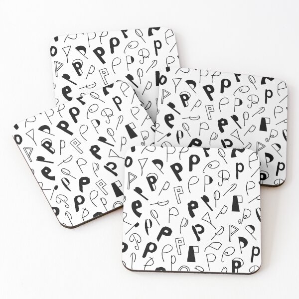 Item preview, Hand drawn Letter P pattern designed and sold by AusraB.