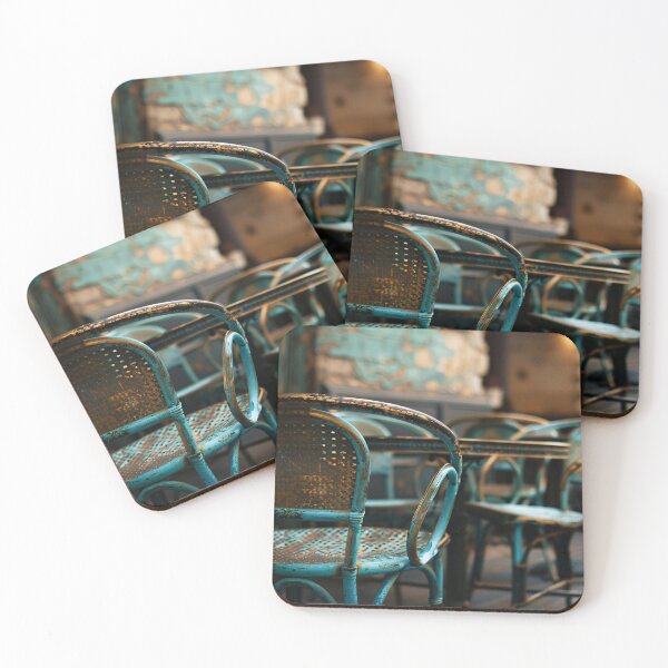 Item preview, Terras met Mondriaanse stoelen designed and sold by DeMuurdecoratie.