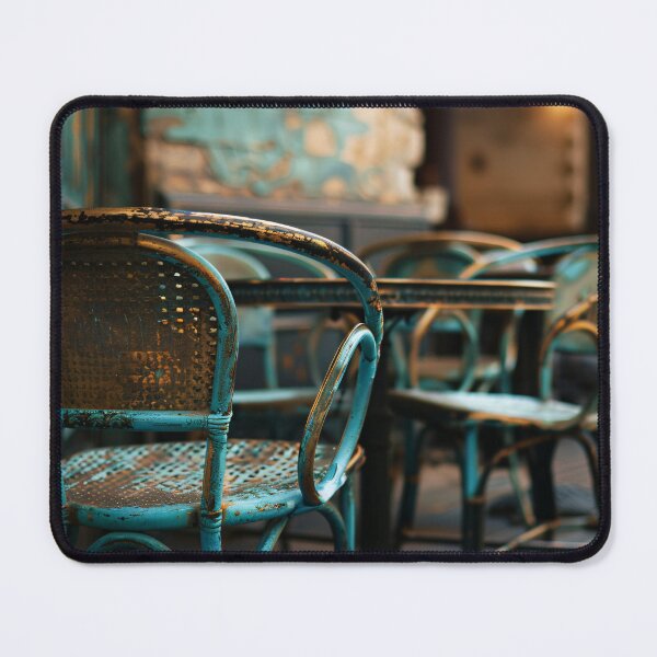 Item preview, Terras met Mondriaanse stoelen designed and sold by DeMuurdecoratie.