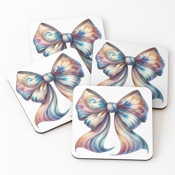 Item preview, Tiny Tie-Dye Bow designed and sold by Blink Art Studio.