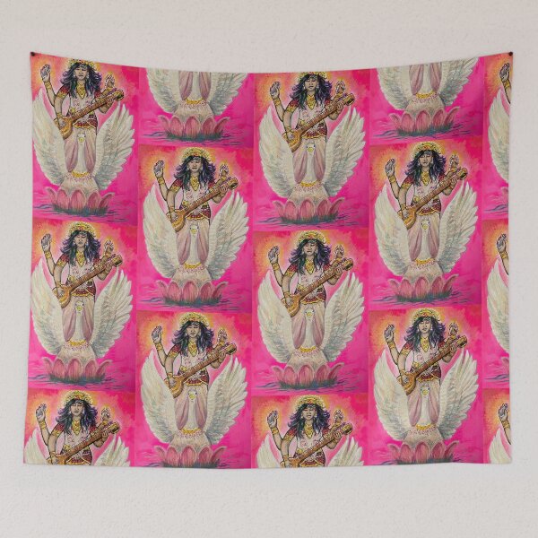 Item preview, Goddess Saraswati 3 designed and sold by umasharda.
