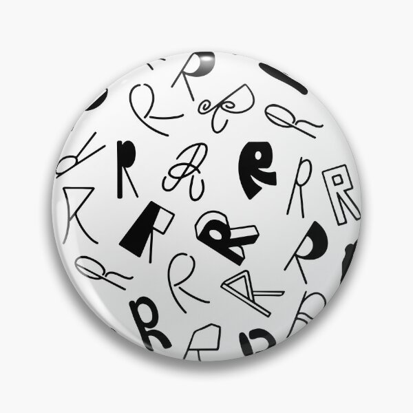 Item preview, Hand drawn Letter R pattern designed and sold by AusraB.