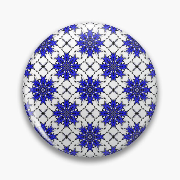 Item preview, Bizarre Geometric Seamless Pattern Blue Black White designed and sold by taiche.