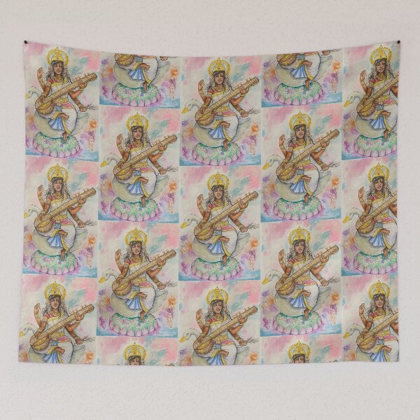 Item preview, Goddess Saraswati  4 designed and sold by umasharda.