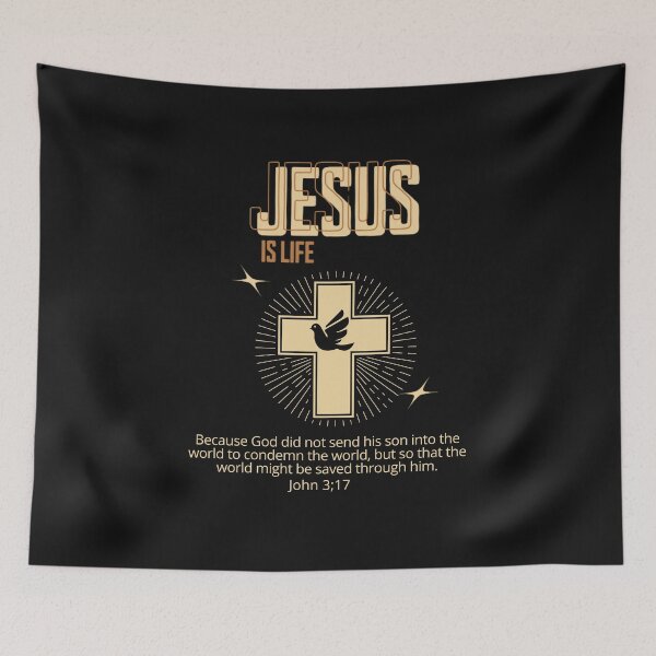 Item preview, Jesus is life, Salvation in Christ. designed and sold by Virtuousvogue.