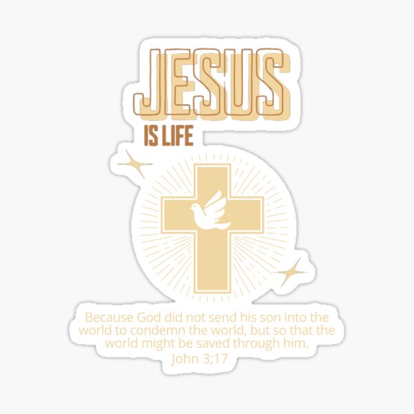 Item preview, Jesus is life, Salvation in Christ. designed and sold by Virtuousvogue.