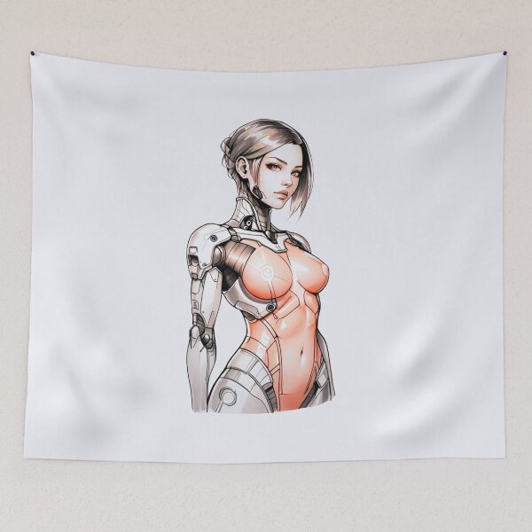 Item preview, Cyborg Girl designed and sold by ArtCraftLab.