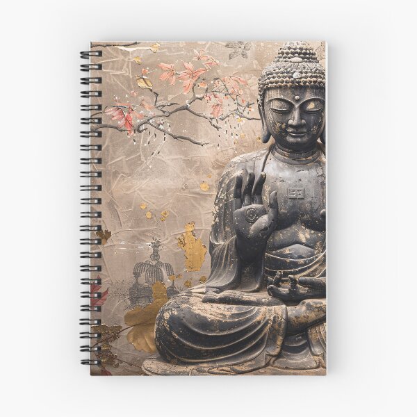 Item preview, Stille Zen Boeddha met herfstbladeren designed and sold by DeMuurdecoratie.