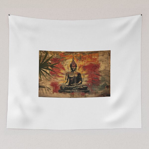 Item preview, Moderne Boeddha Graffiti Kunst designed and sold by DeMuurdecoratie.
